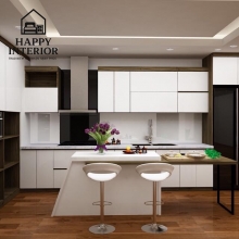 Mẫu Tủ Bếp Gỗ Công Nghiệp MS124