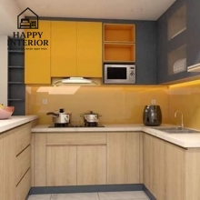 Mẫu Tủ Bếp Gỗ Công Nghiệp MS120