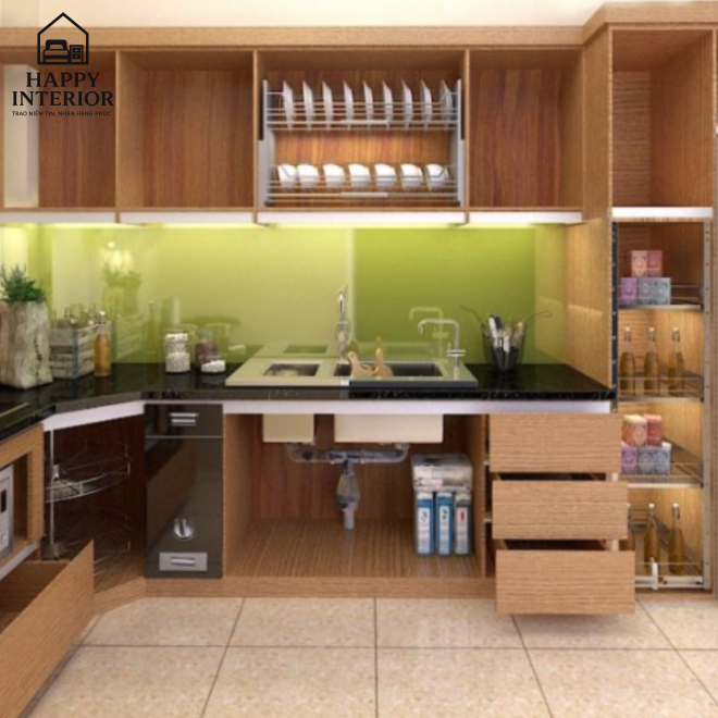 Mẫu tủ bếp MS26