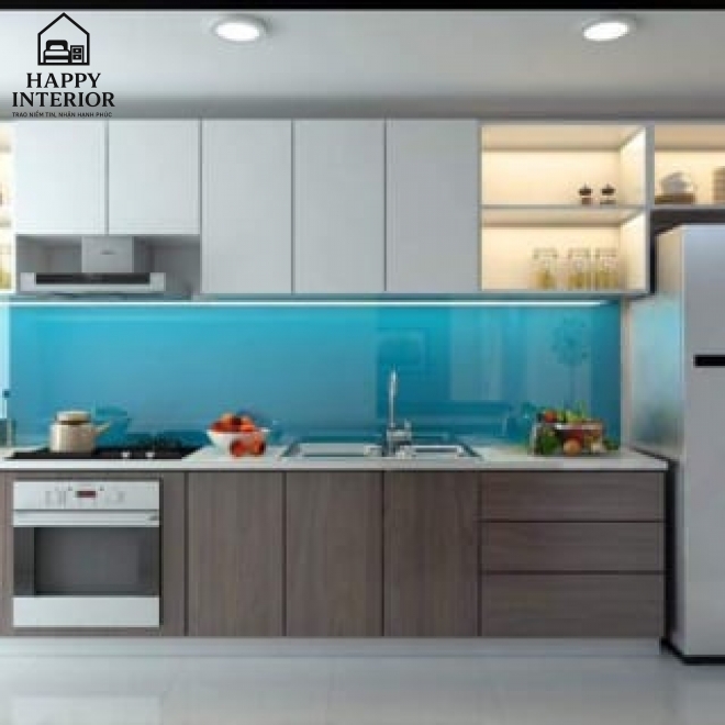 Mẫu Tủ Bếp Gỗ Công Nghiệp MS111